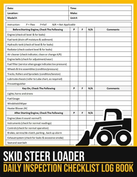 cat skid steer daily checklist|cat skid steer loader maintenance.